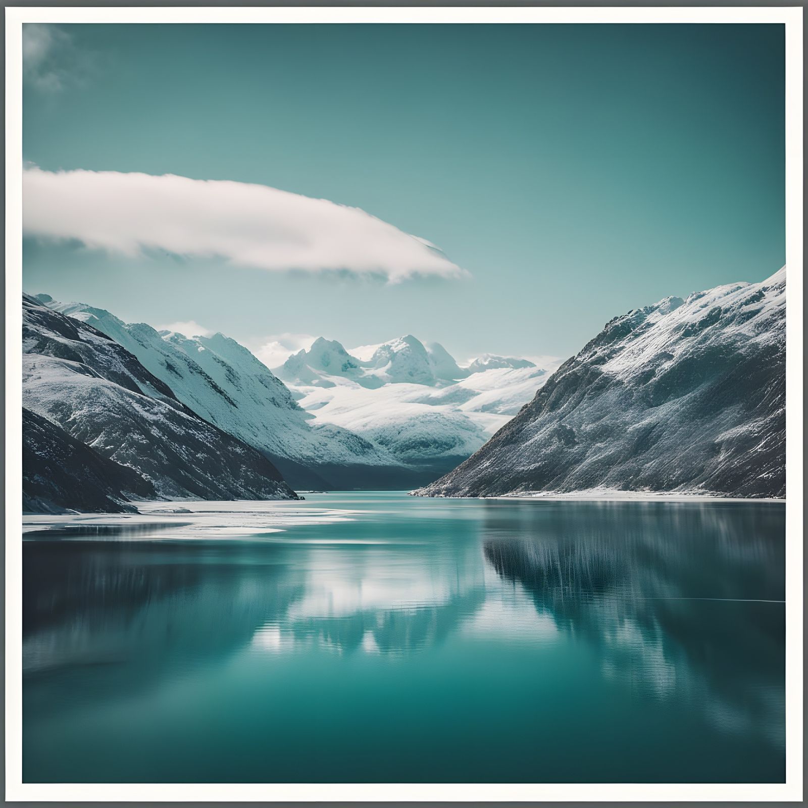Turquoise Fjord: A Cinematic Norwegian Landscape