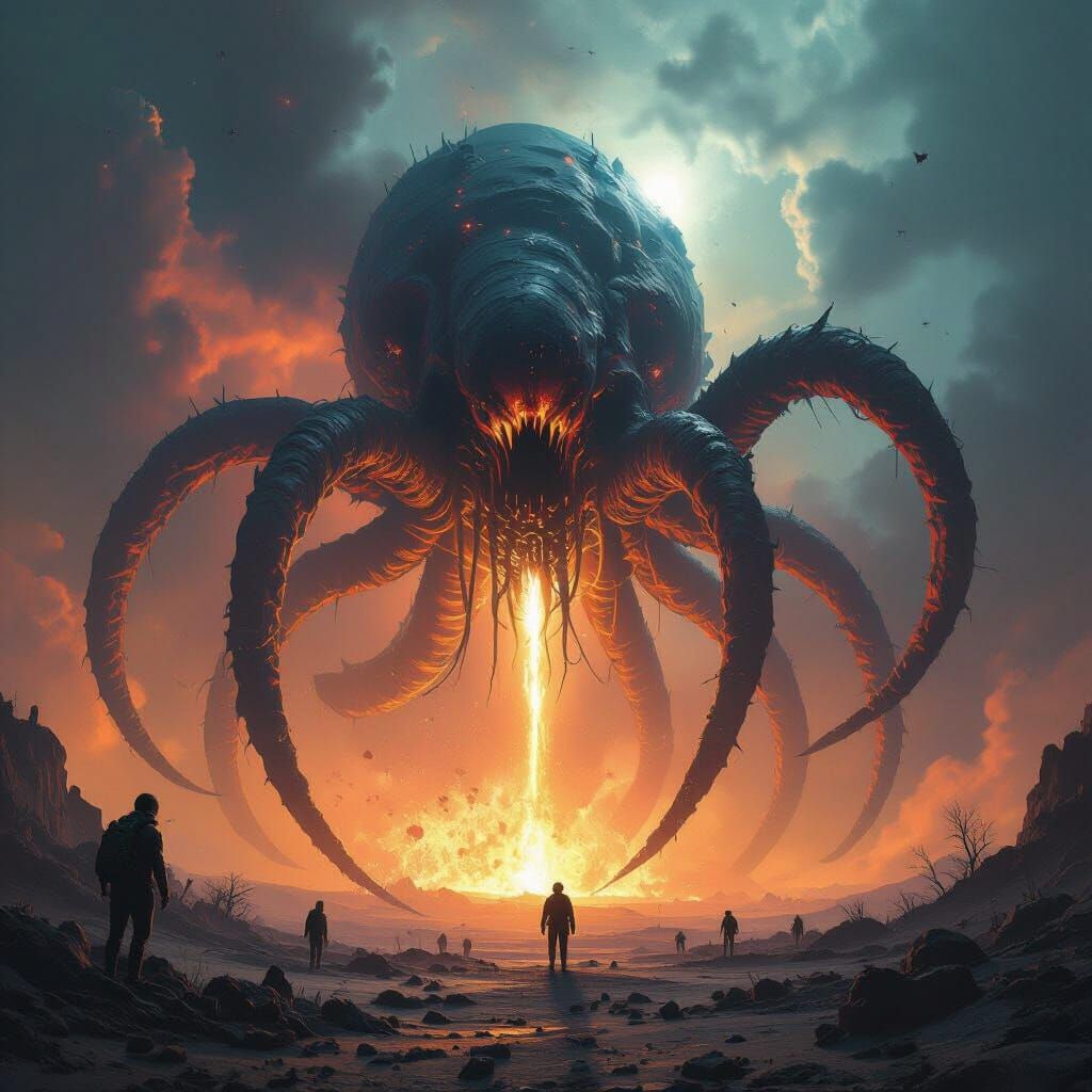 Interstellar Monster Planet Destruction in Cosmic Horror Sty...