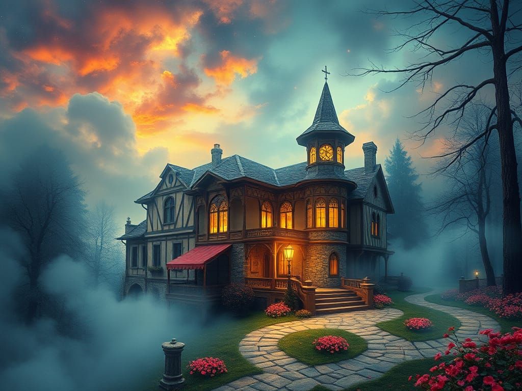 The fog changes everything... The beautiful becomes scary!