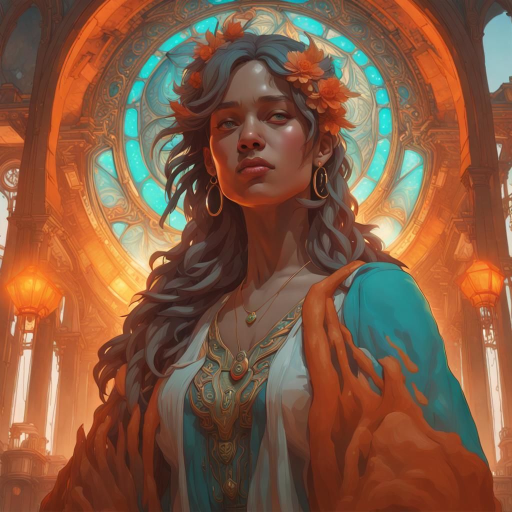 Hyperdetailed Figure in Dynamic Lighting Splash Art