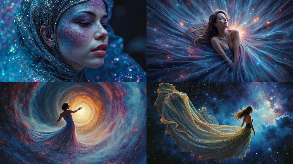 Woman in Cosmic Fabric