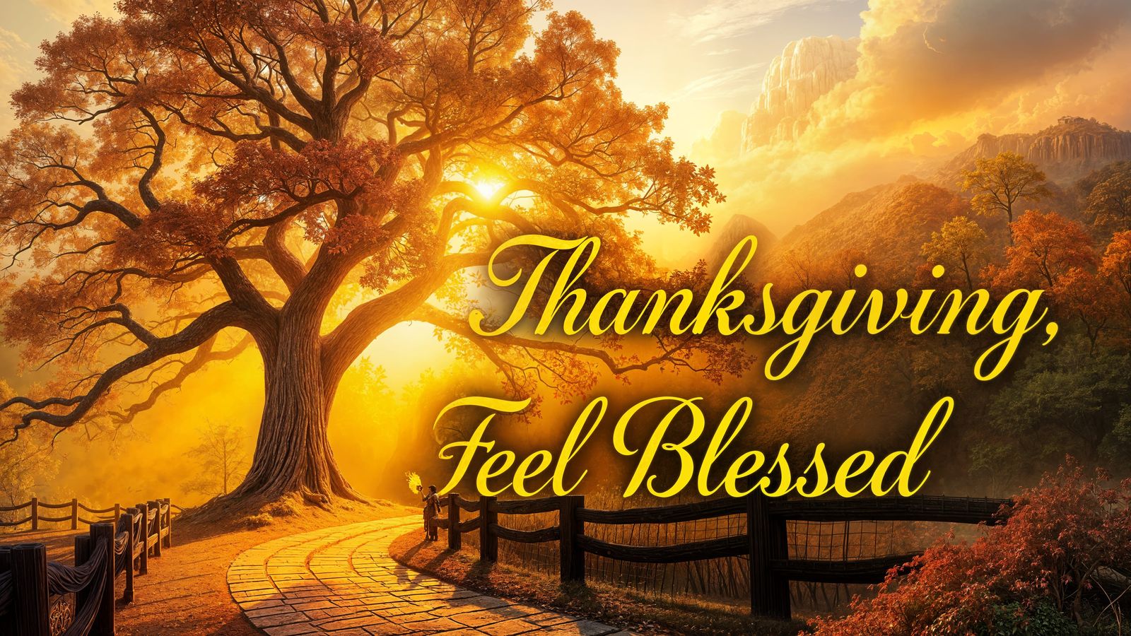 Happy Thanksgiving Fantasy Art in Unreal Engine