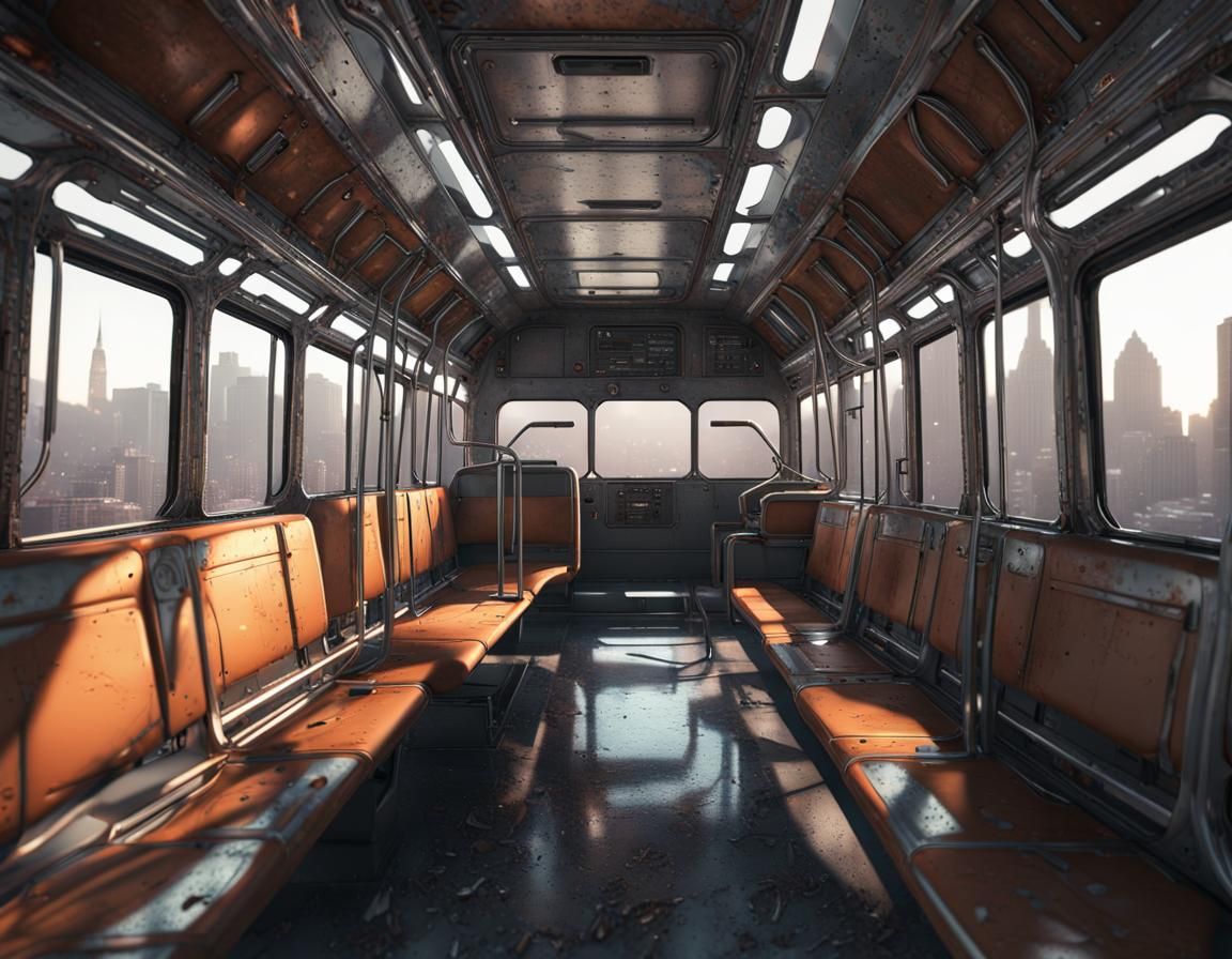 Abandoned Sci-Fi Bus in San Francisco