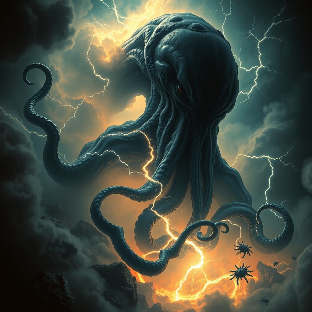 Colossal Cthulhu Emerges from Cosmic Nebula