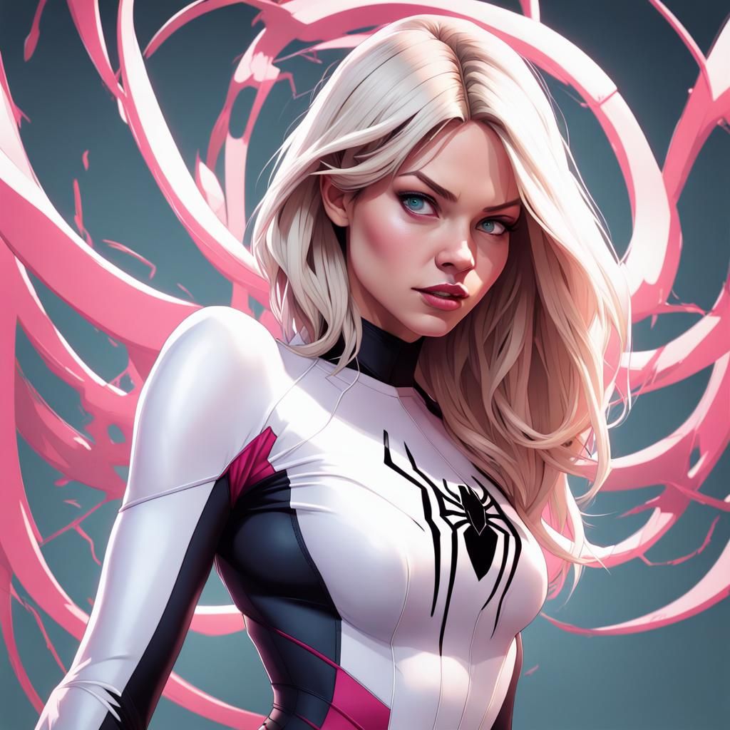 Ghost Spider vs Doc Ock: Hyperdetailed Artstation Portrait