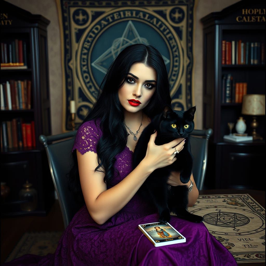 Ethereal Goddess in Lavender Haze