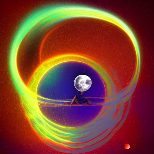 Mystic Sea Dragon in Astral Landscape