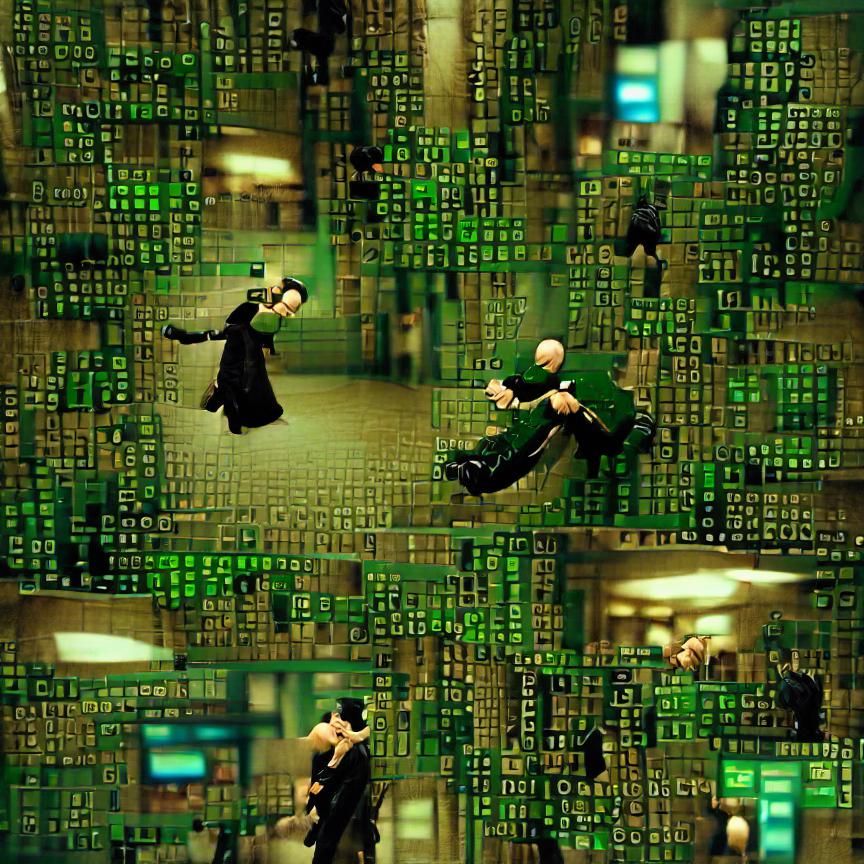 Matrix-Inspired Digital Code Rain