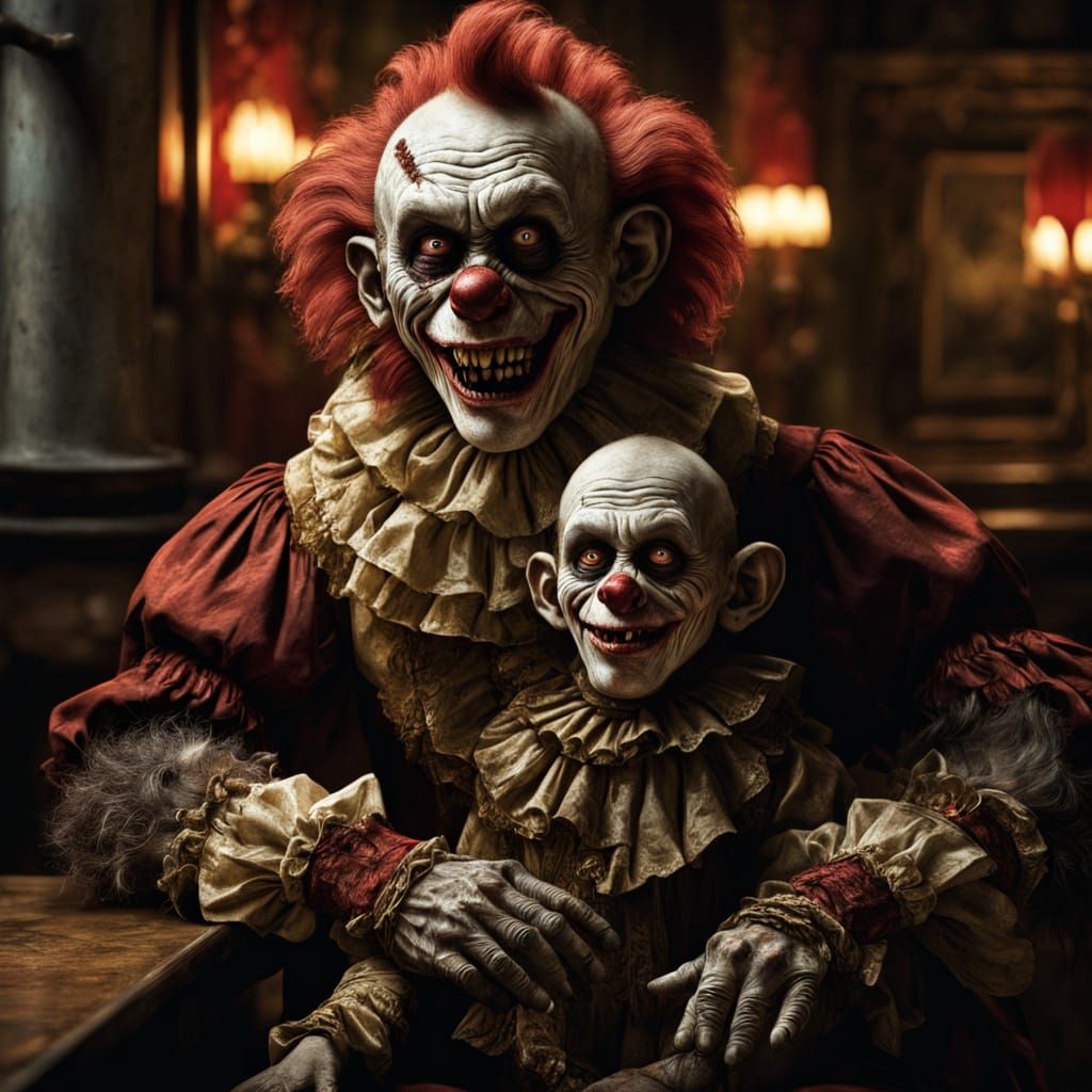 19th Century British Pub Wench and Young Boy Entertained by ...