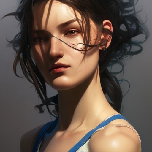 Detailed Portrait of Nikke by Greg Rutkowski