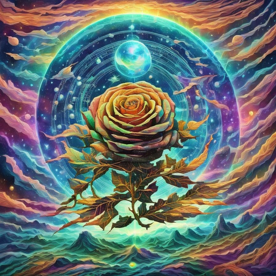 Future Farmer Logo in Pablo Amaringo Style