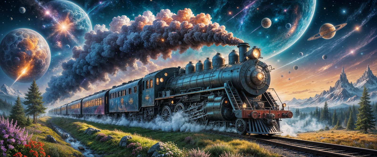 Cosmic Express Train Blasts Off into the Galaxy