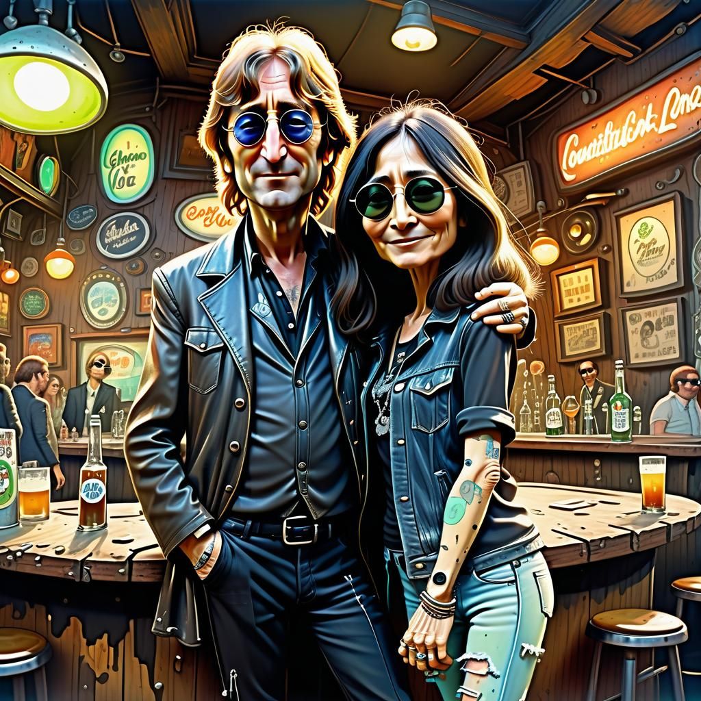 John Lennon and Yoko Ono peace ✌️