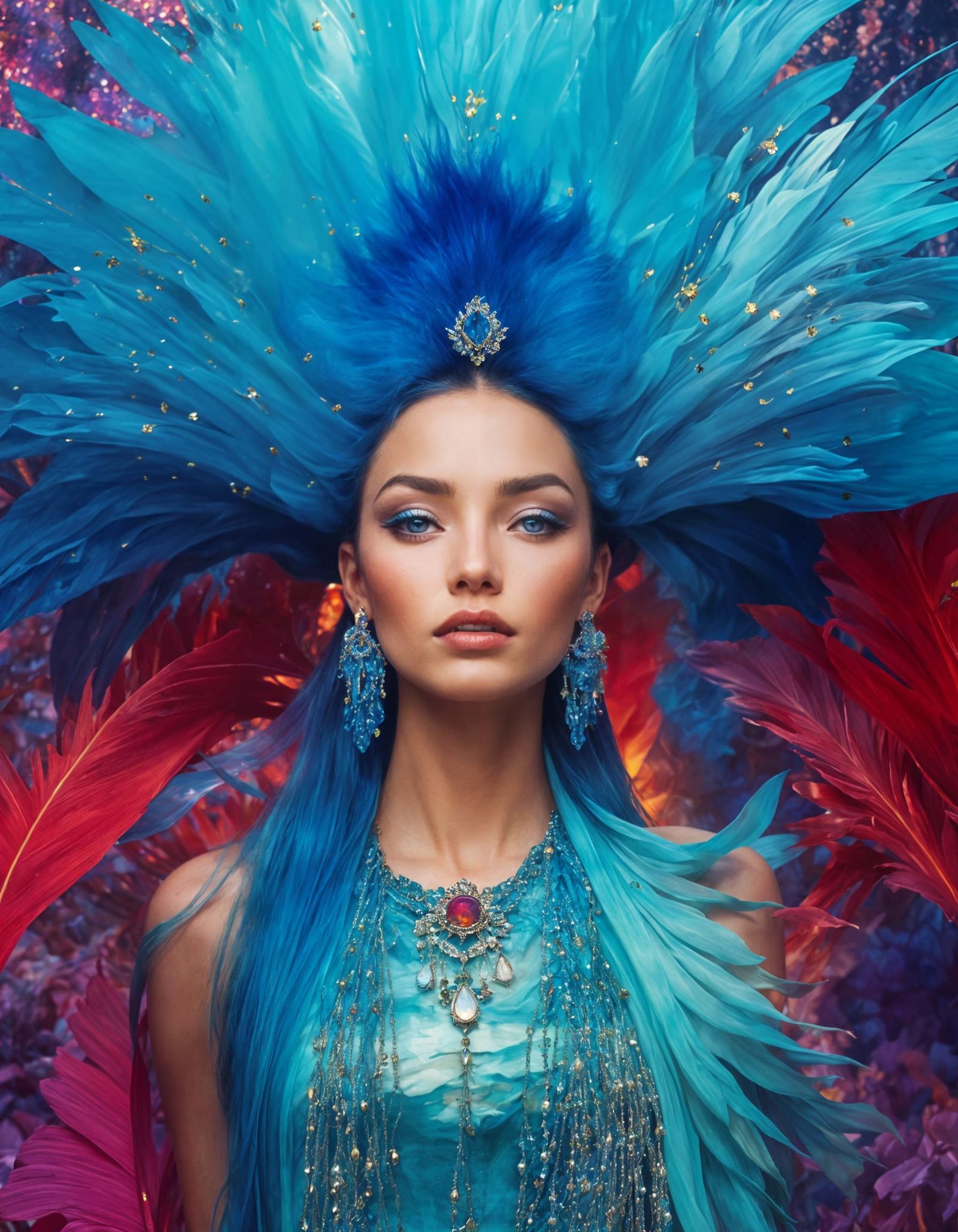 Firecracker Empress Fashionista with Water Crown