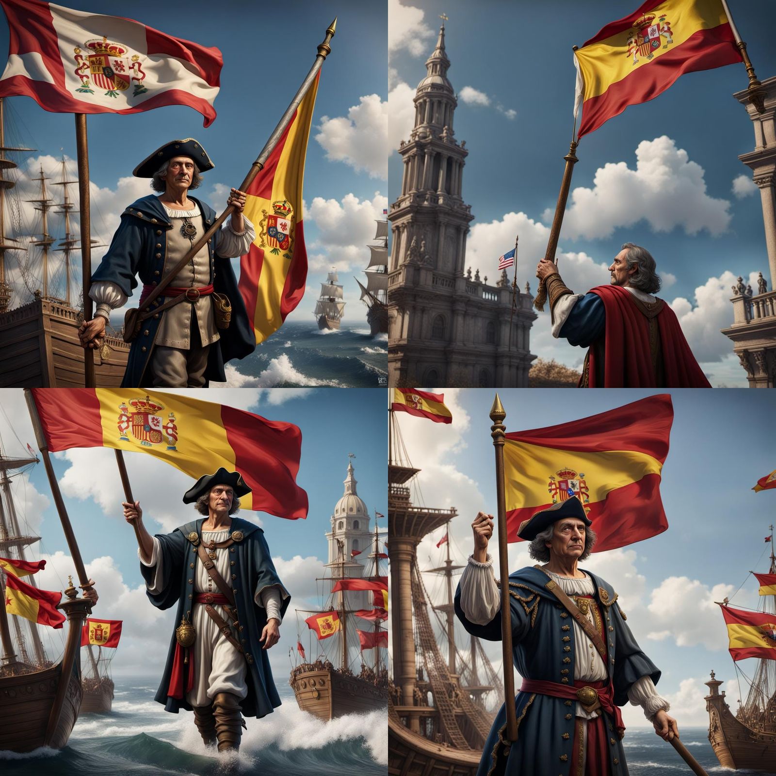 Christopher Columbus discovers america