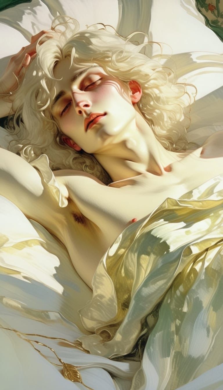 Victorian Portrait: Young Man in Golden Light