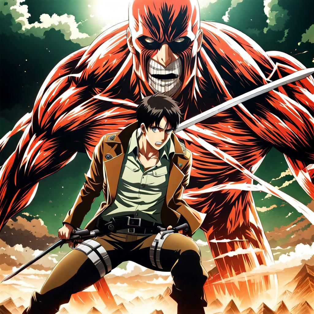 Attack on Titan - Eren Yeager showdown with a Titan