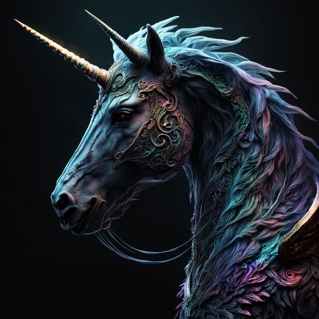 Ethereal Angel of Death Unicorn Ascends