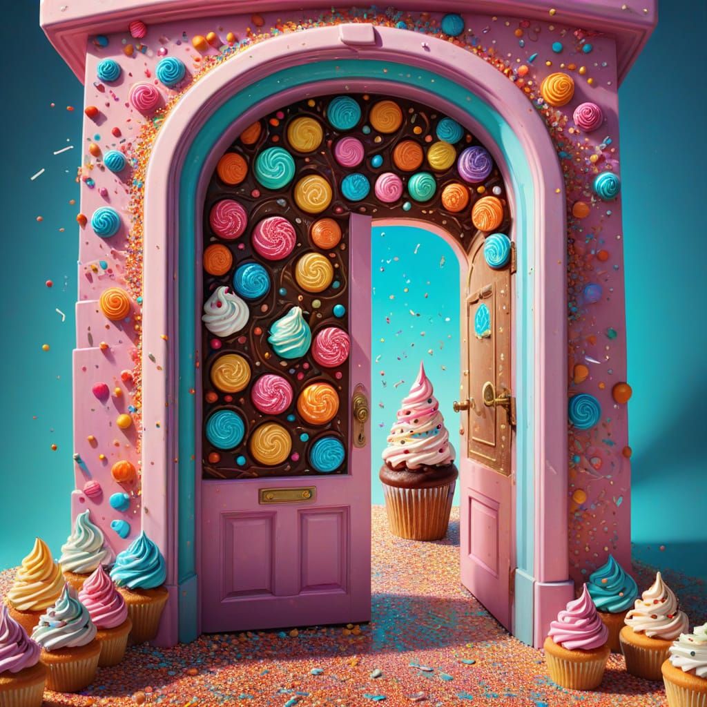 Hidden Candy Land Behind Giant Door