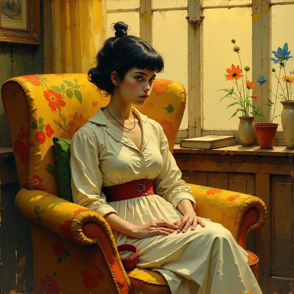 Cozy Aunt Buda in Vintage Whimsy