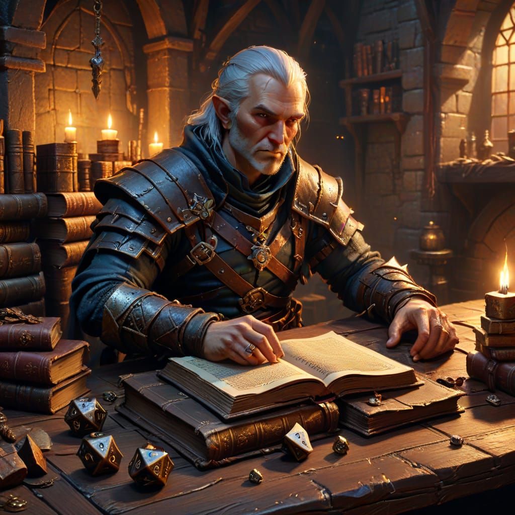 Dungeon Master in Oil Painting Style