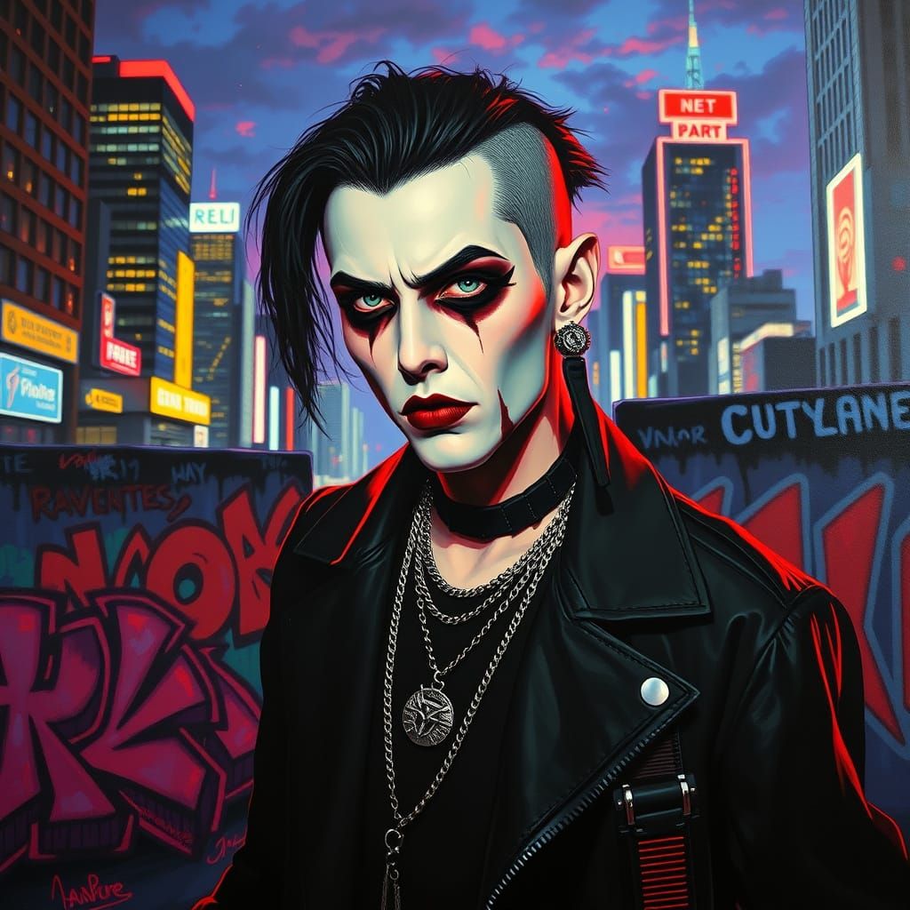 A vampire influencer