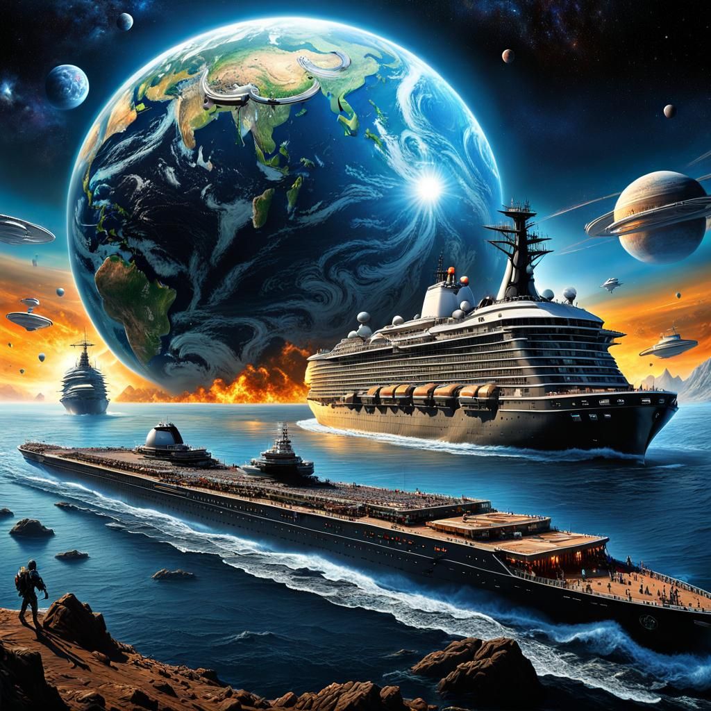 Hyperdetailed Airbrush Art: Alien Invasion on Earth