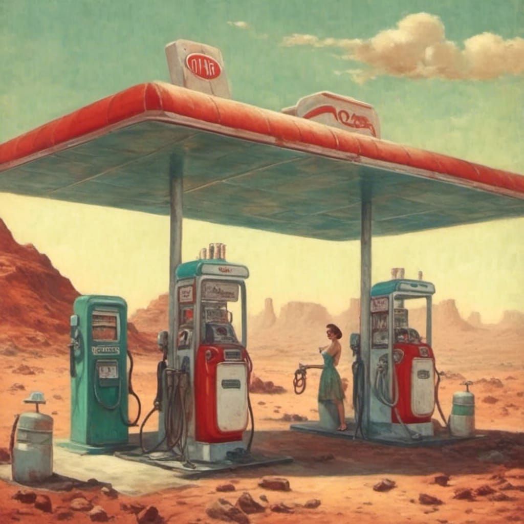 Gas station on Mars