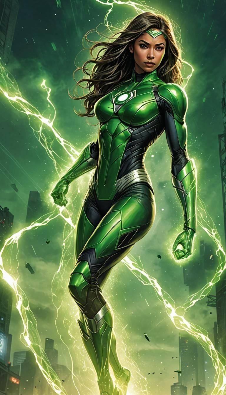 Realistic Jessica Cruz, Green Lantern of Sector 2814