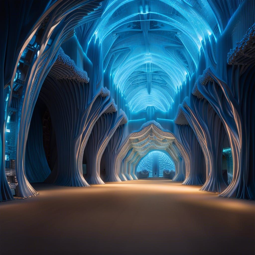 Quantum Light Buildings in a Cave Tunnel