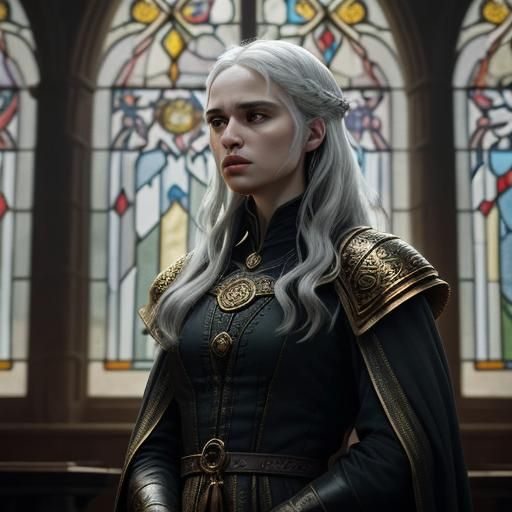 Rhaenyra Targaryen Portrait in Cinematic Style