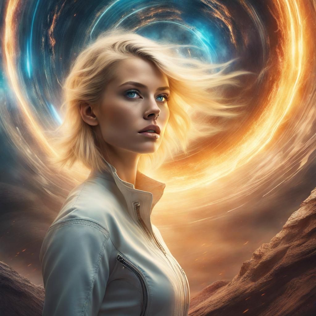 Blonde Time Traveler Emerges on Alien World