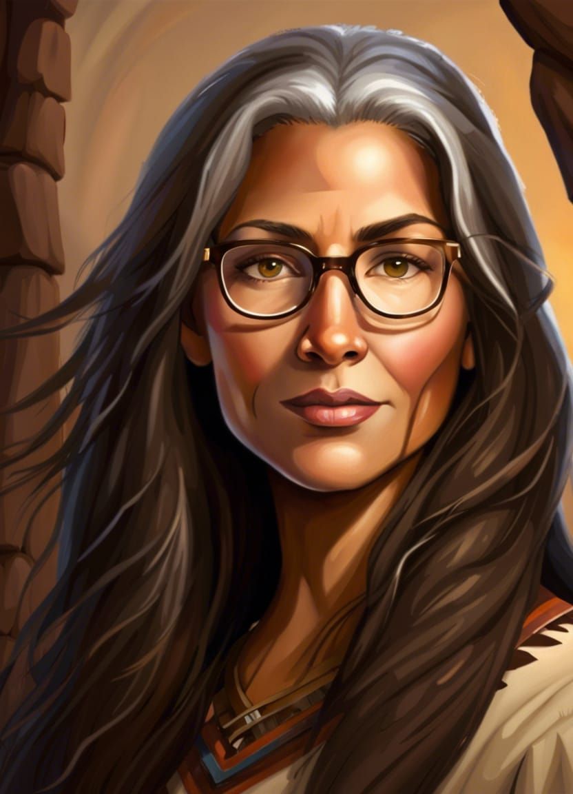 AI Portrait: Woman with Mixed Heritage and Varied Skills