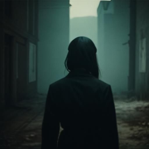 Dark Cinematic Image of a Grieving Mother