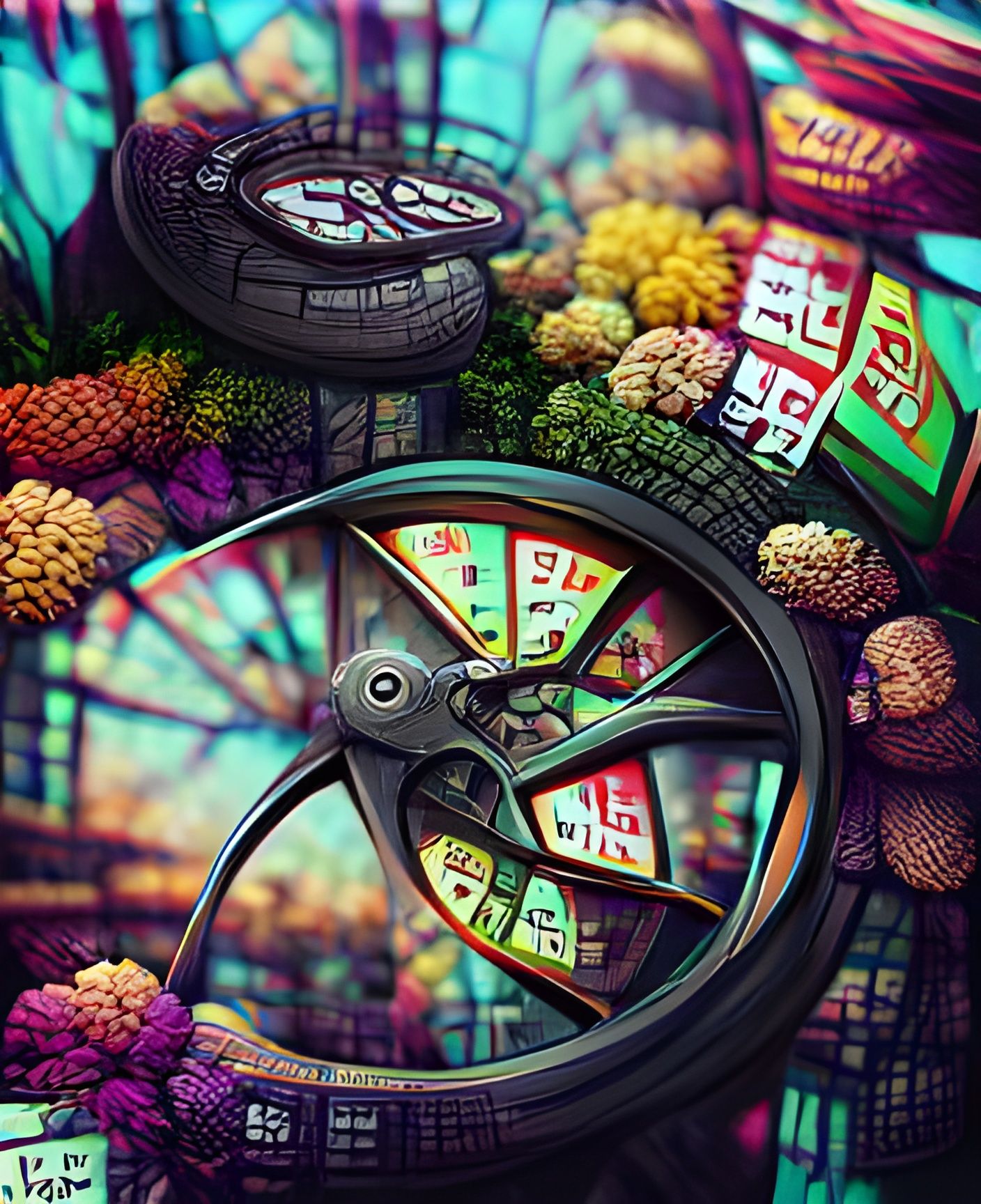 Wheel of Fortune: Digital Illustration in 8K