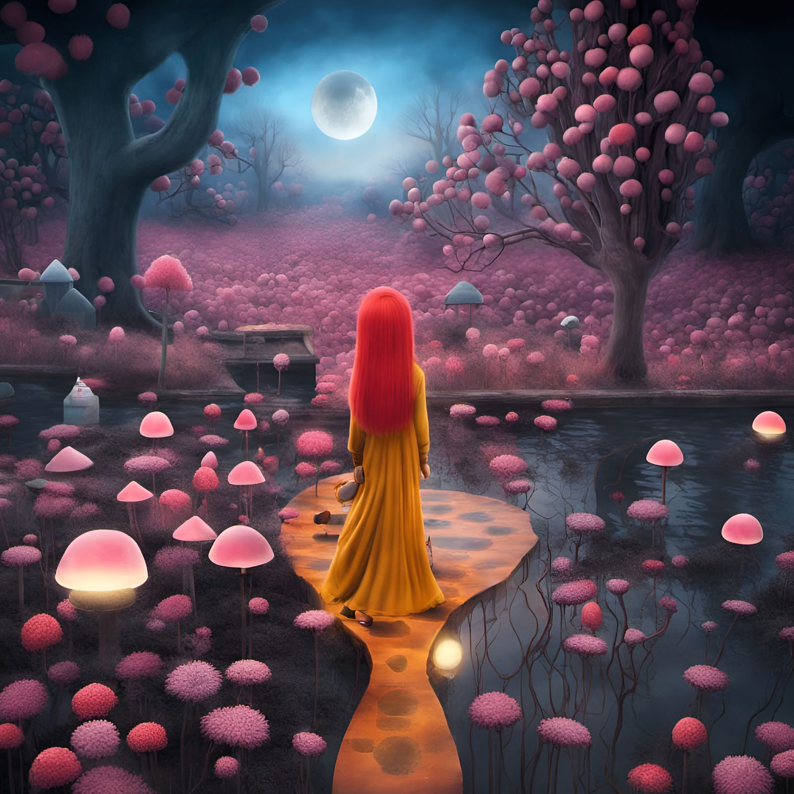 Surreal Dreamscape: Victorian Gothic Meets Pop Surrealism