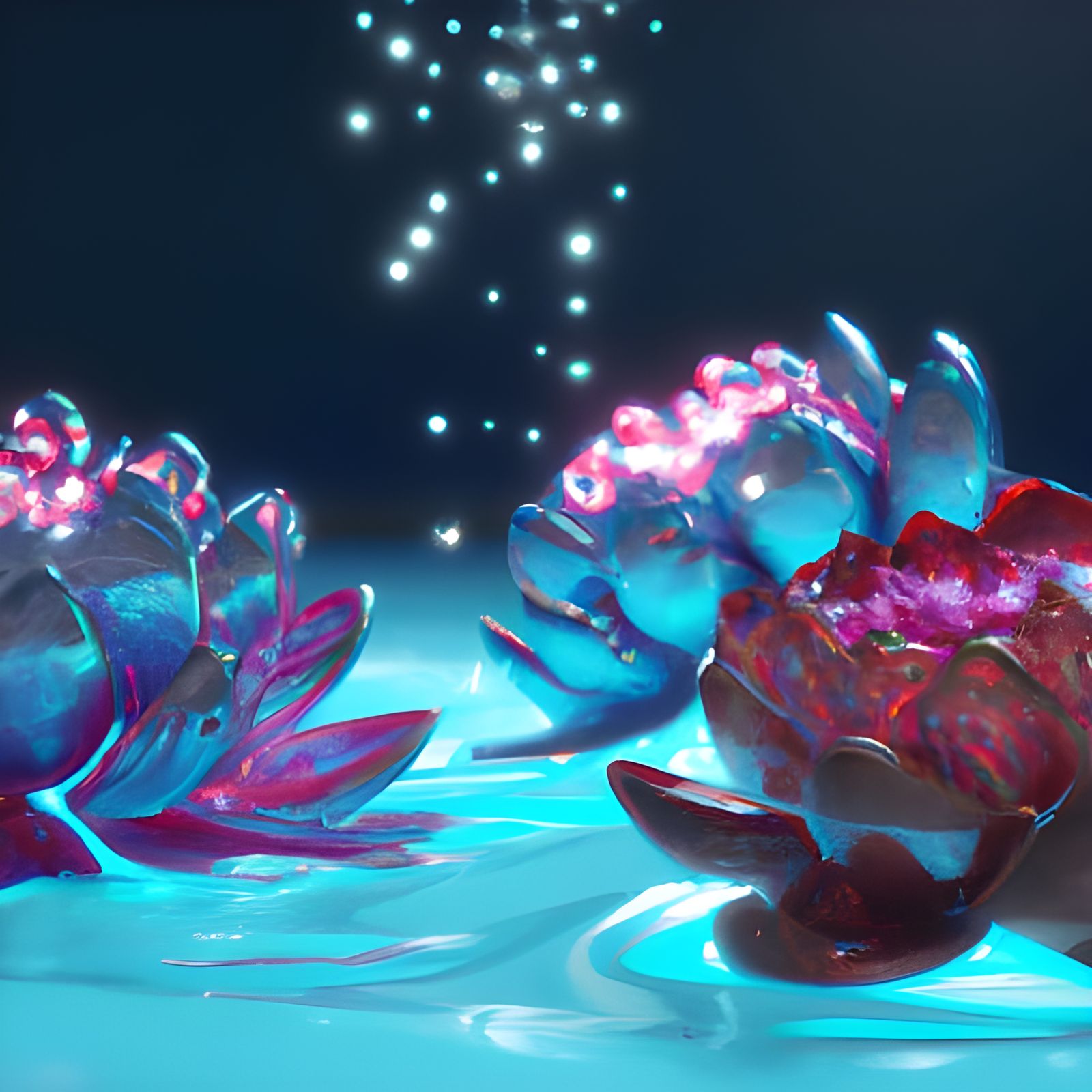 Underwater 3D Flora with Dynamic Lighting
