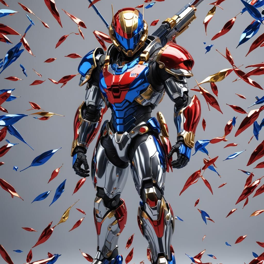 Briareos Hecatonchires Shiny Metallic Anime Art