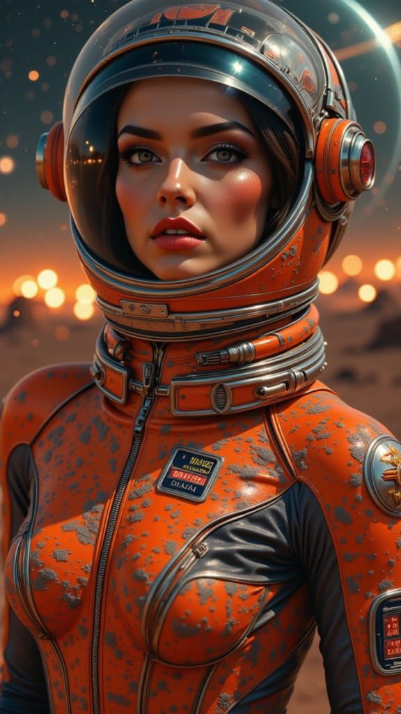 Retro-Futuristic Space Goddess