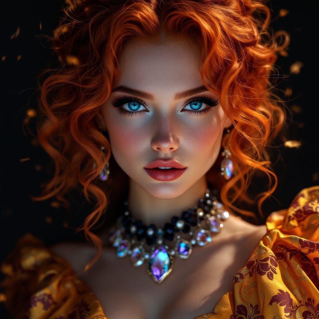 Striking Digital Portrait with Volumetric Lighting