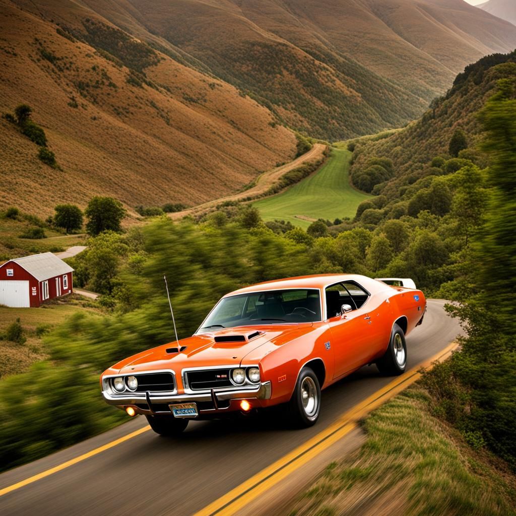 1974 Dodge Charger in a Candy Valley