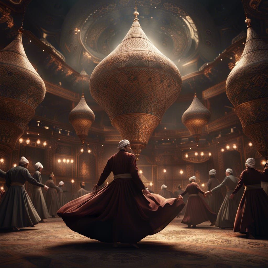 Epic Cinematic Dervishes in Digital Matte Painting