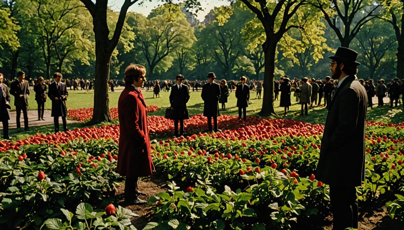 Strawberry Fields Forever: A Beatles-esque Cinematic Scene