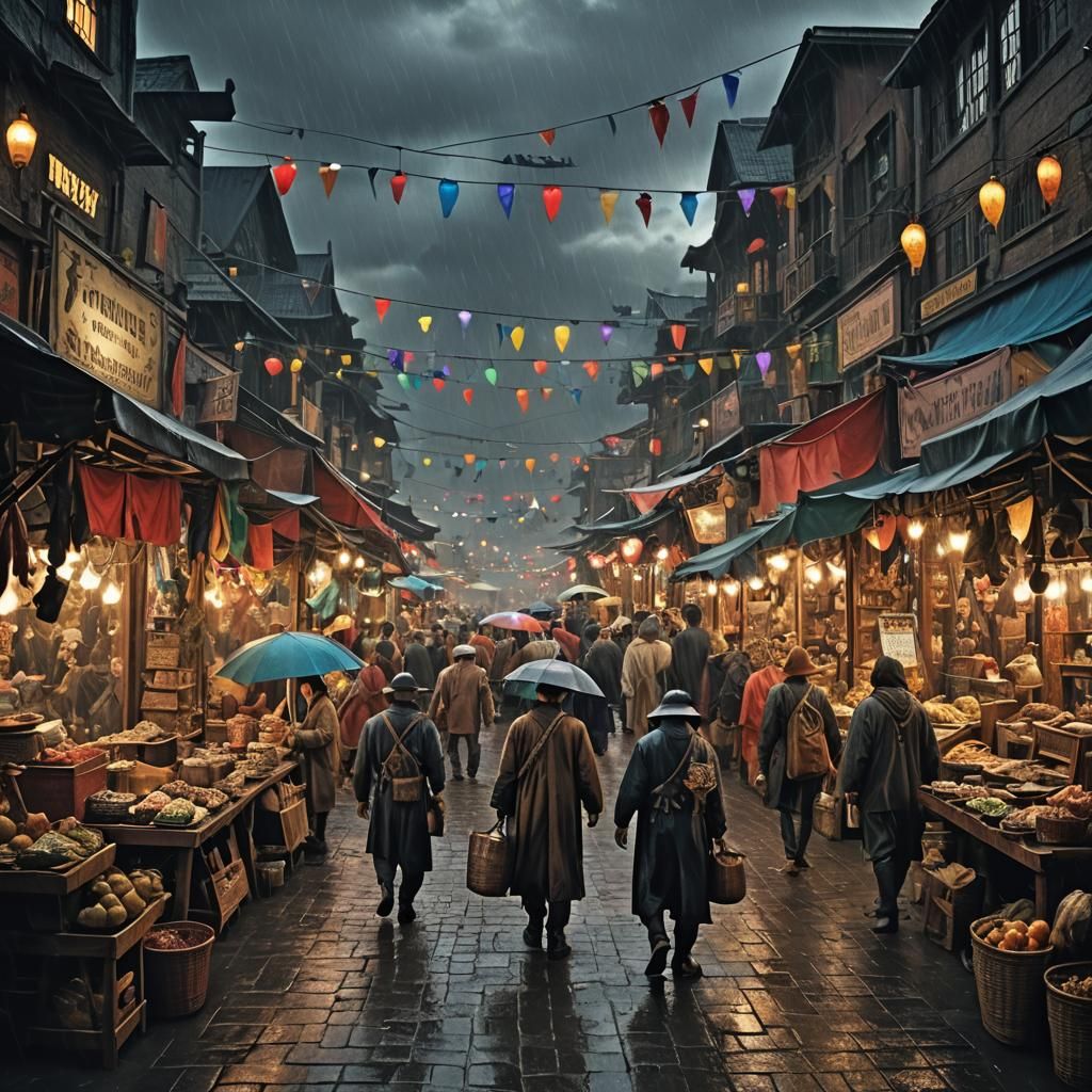 Fantasy Market: Traders in a Stormy Realm