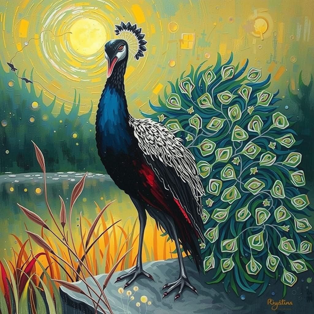 Vibrant Spring Landscape in Impasto Techniq