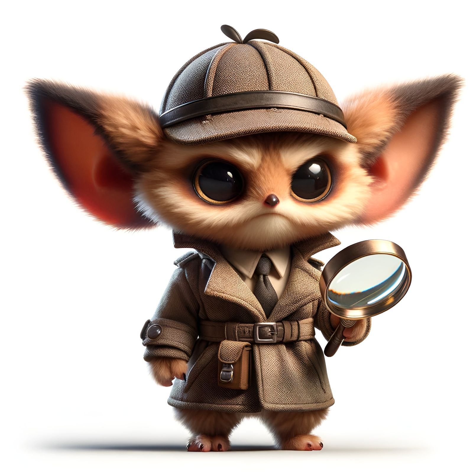 Anthropomorphic Spy Character in Disguise