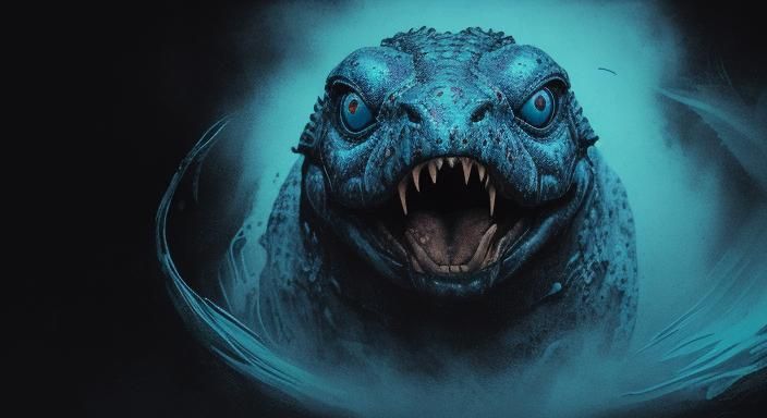 Emotive Python's Silent Scream in Rembrandt Lighting