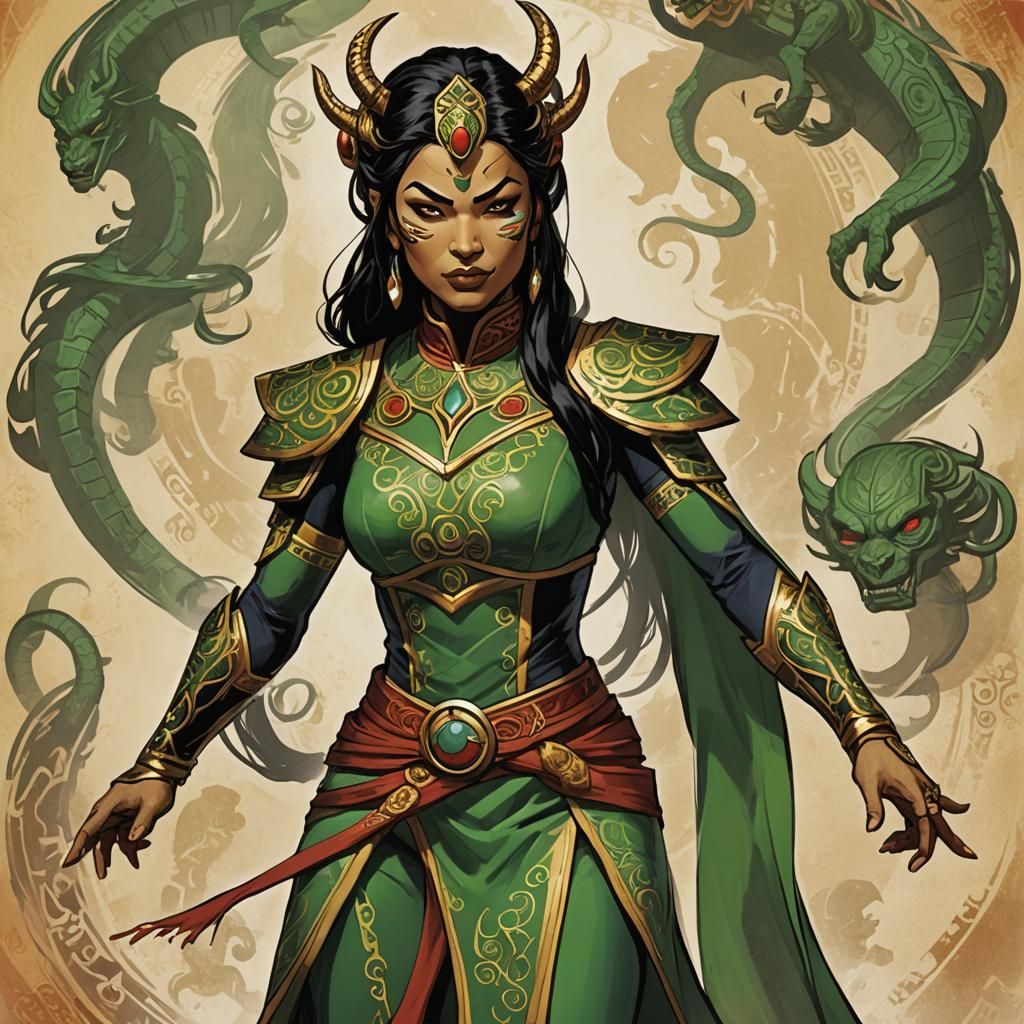 Jaguar-Masked Ninja/Spy on Bridge in Comic Book Style