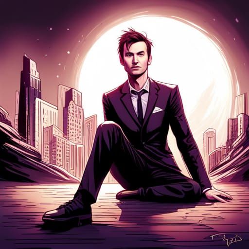 Comic Book Art Portrait of Man