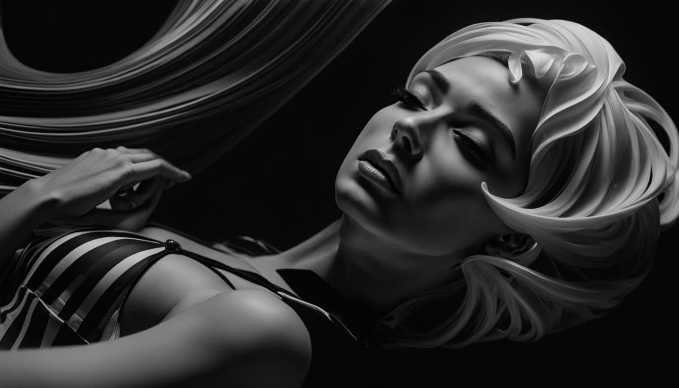 Woman in Striped World: Bauhaus Meets Lichtenstein